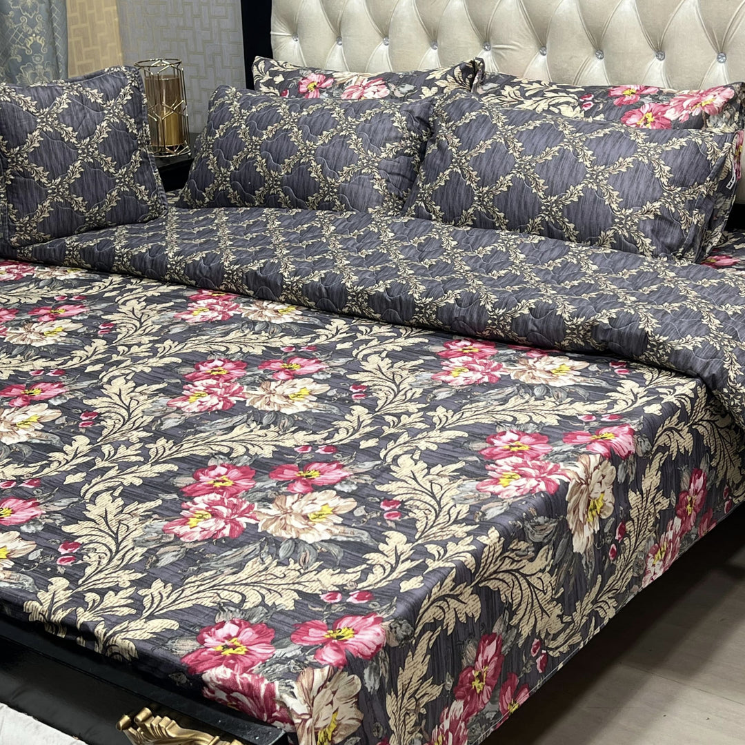 Indigo Night Printed Comforter Set 7Pcs