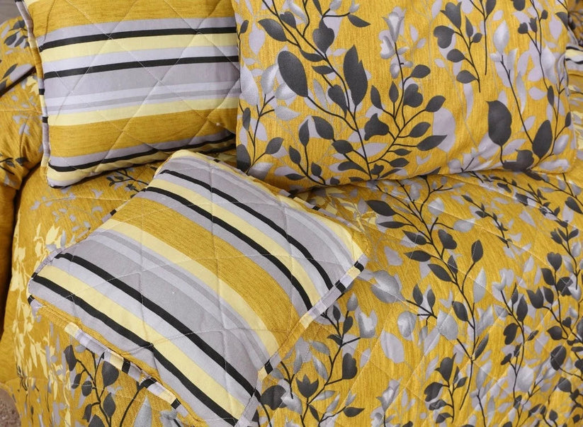 Radiant Blossom Comforter Set – 7 PCS
