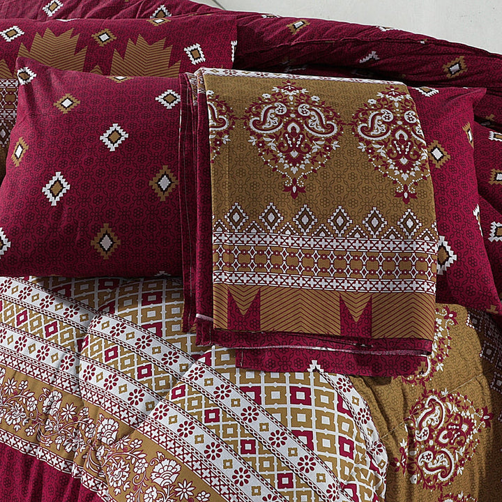 Crimson Luxe Comfort Set – 7 PCS