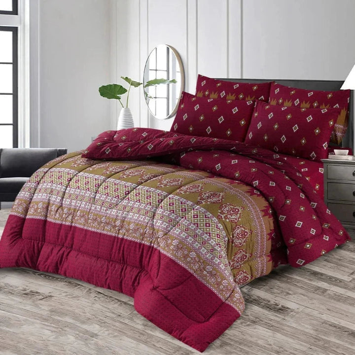 Crimson Luxe Comfort Set – 7 PCS