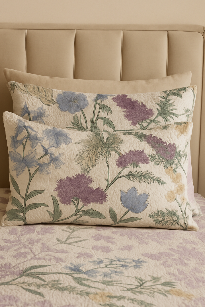 New Gen Cotton Satin [Premium] Blossom Breeze Bedsheet Set [3Pcs]