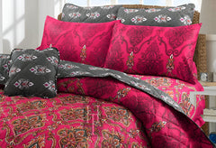 Scarlet Nightfall Comforter Set – 7 PCS